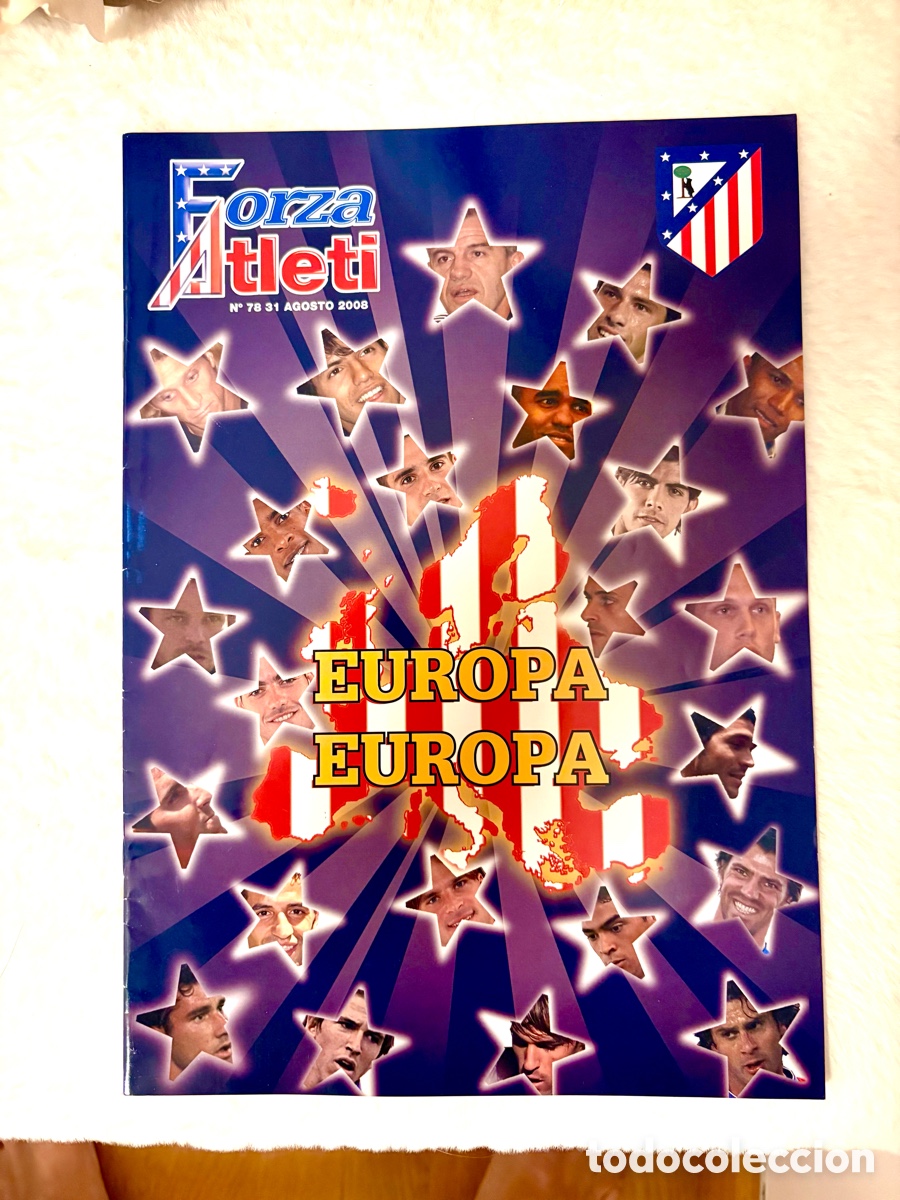 Coleccionismo deportivo: Revista Oficial Forza Atleti N&ordm; 78 Agosto 2008 - Especial Champions / Banega