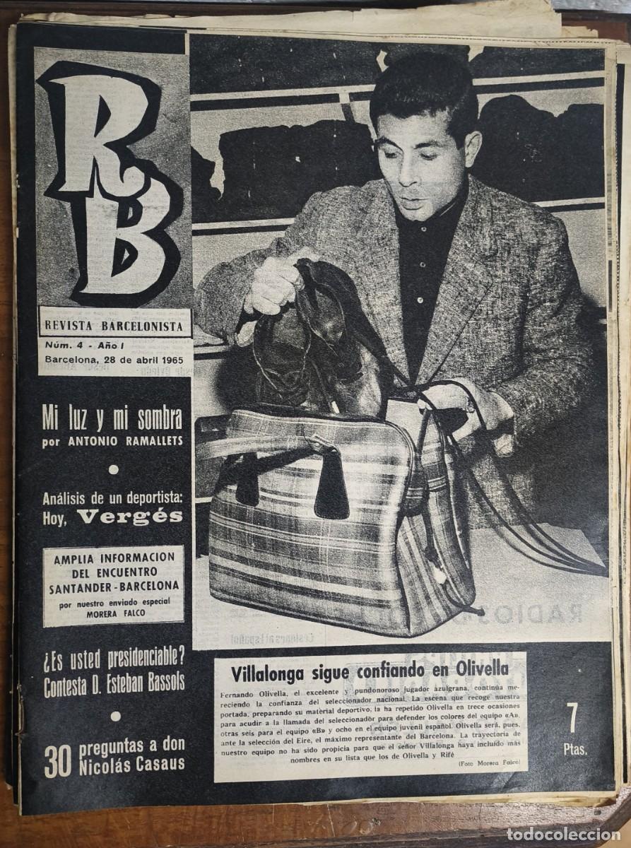 Coleccionismo deportivo: REVISTA BARCELONISTA -- A&Ntilde;O 1 -- N&ordm; 4 28/4/1965