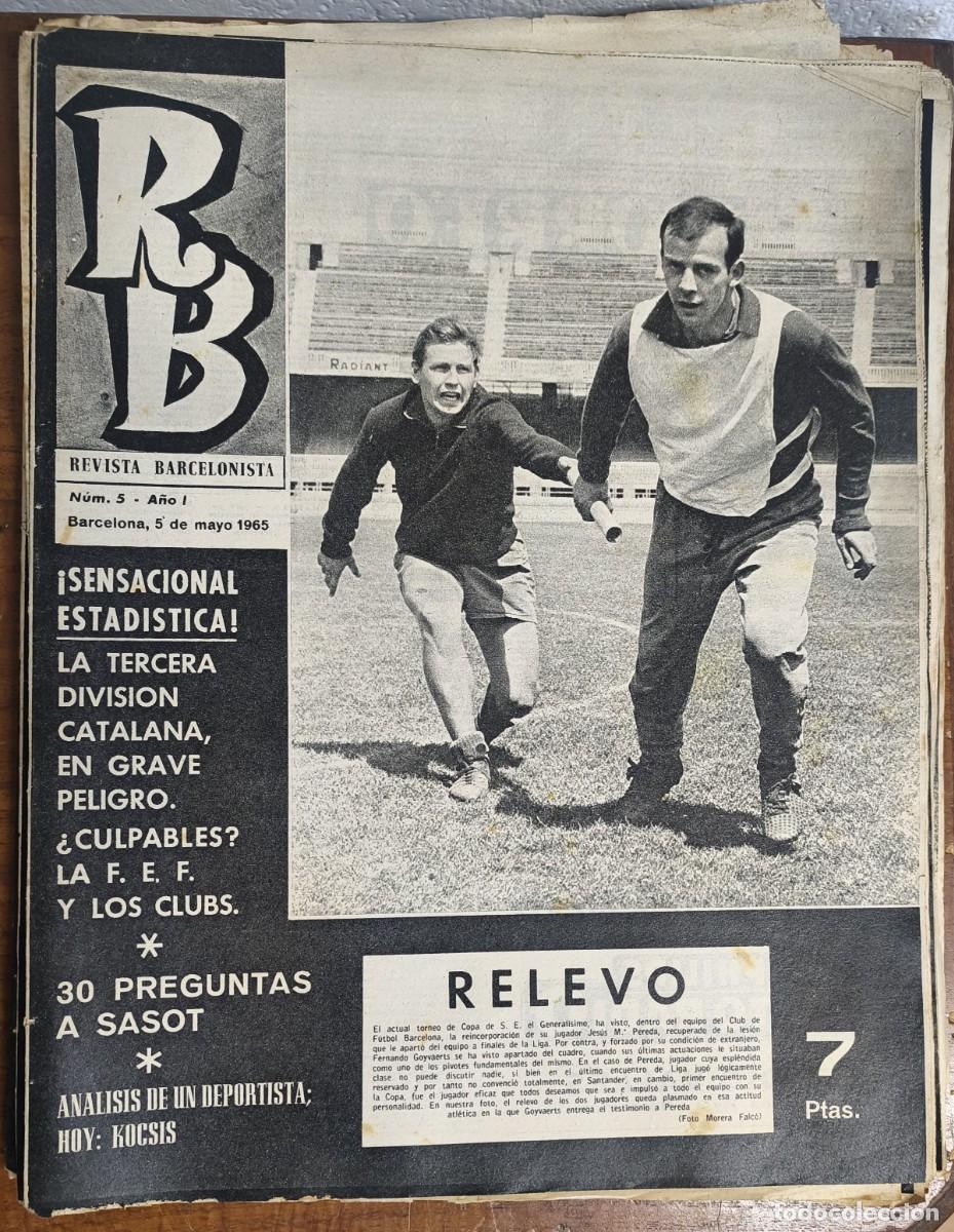 Coleccionismo deportivo: REVISTA BARCELONISTA -- A&Ntilde;O 1 -- N&ordm; 5 -- 5/05/1965