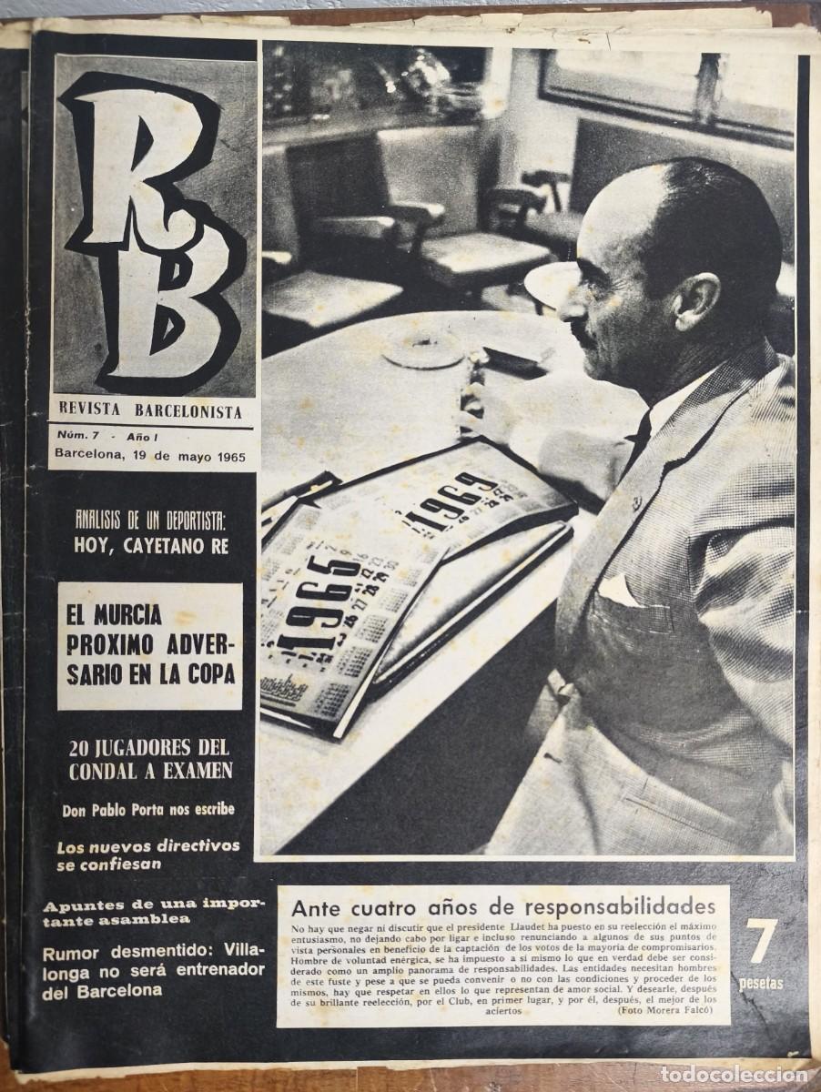 Coleccionismo deportivo: REVISTA BARCELONISTA -- A&Ntilde;O 1 -- N&ordm; 7 -- 19/05/1965