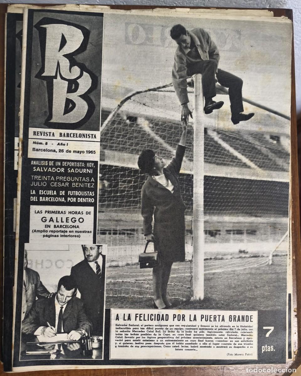 Coleccionismo deportivo: REVISTA BARCELONISTA -- A&Ntilde;O 1 -- N&ordm; 8 -- 26/05/1965