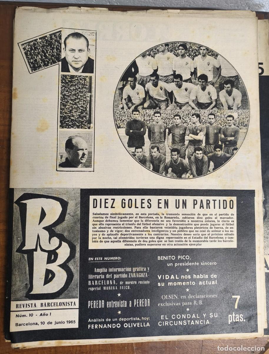 Coleccionismo deportivo: REVISTA BARCELONISTA -- A&Ntilde;O 1 -- N&ordm; 10 -- 10/06/1965