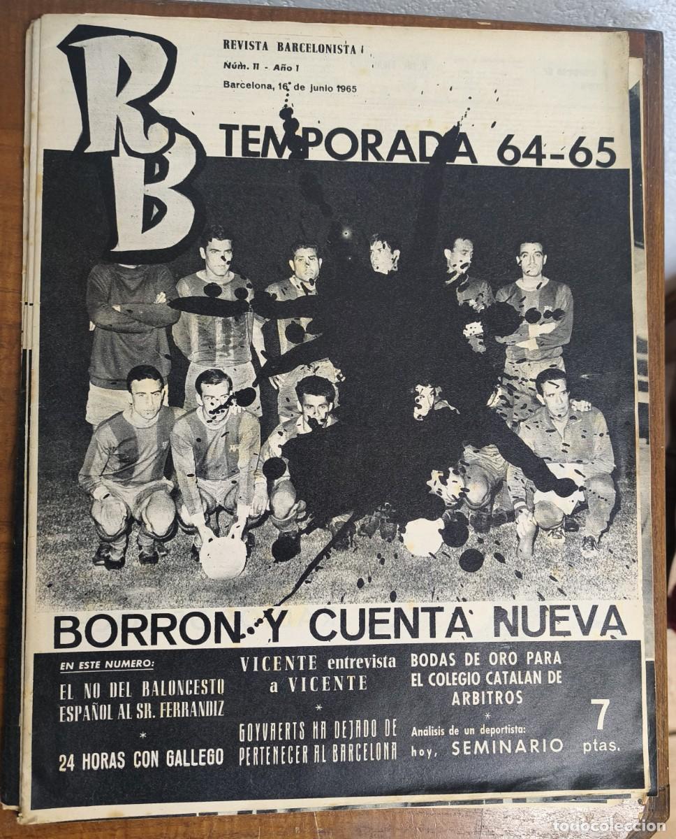 Coleccionismo deportivo: REVISTA BARCELONISTA -- A&Ntilde;O 1 -- N&ordm; 11 -- 16/06/1965