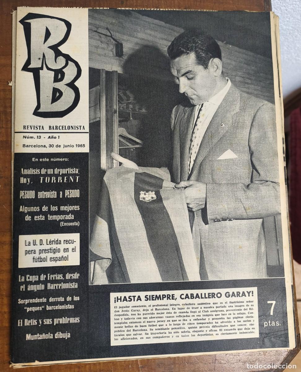 Coleccionismo deportivo: REVISTA BARCELONISTA -- A&Ntilde;O 1 -- N&ordm; 13 -- 30/06/1965