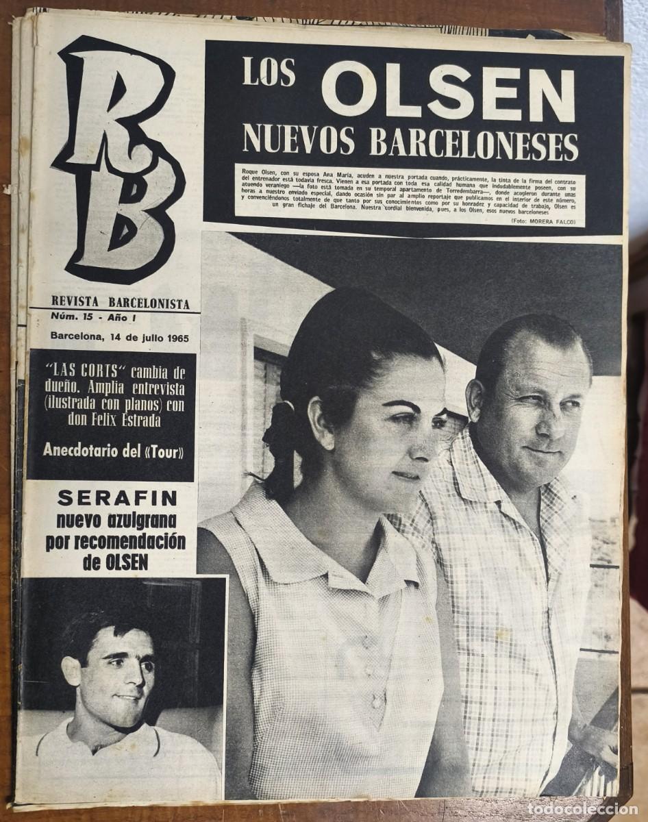 Coleccionismo deportivo: REVISTA BARCELONISTA -- A&Ntilde;O 1 -- N&ordm; 15 14/07/1965