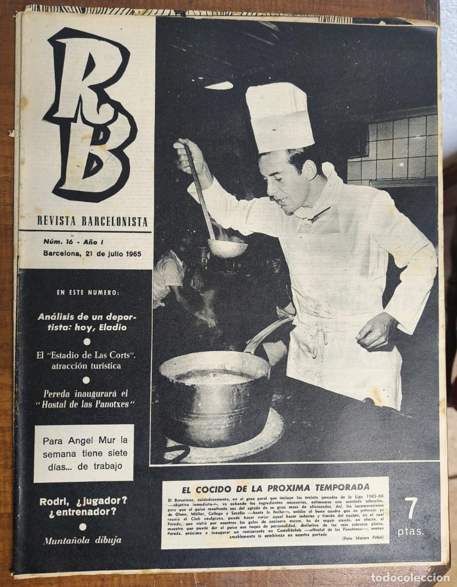 Coleccionismo deportivo: REVISTA BARCELONISTA -- A&Ntilde;O 1 -- N&ordm; 16 -- 21/07/1965
