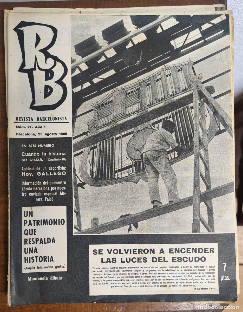 Coleccionismo deportivo: REVISTA BARCELONISTA -- A&Ntilde;O 1 -- N&ordm; 21 -- 18/08/1965