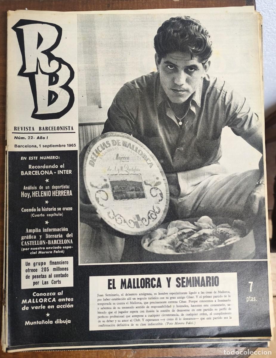 Coleccionismo deportivo: REVISTA BARCELONISTA -- A&Ntilde;O 1 -- N&ordm; 22 -- 01/09/1965