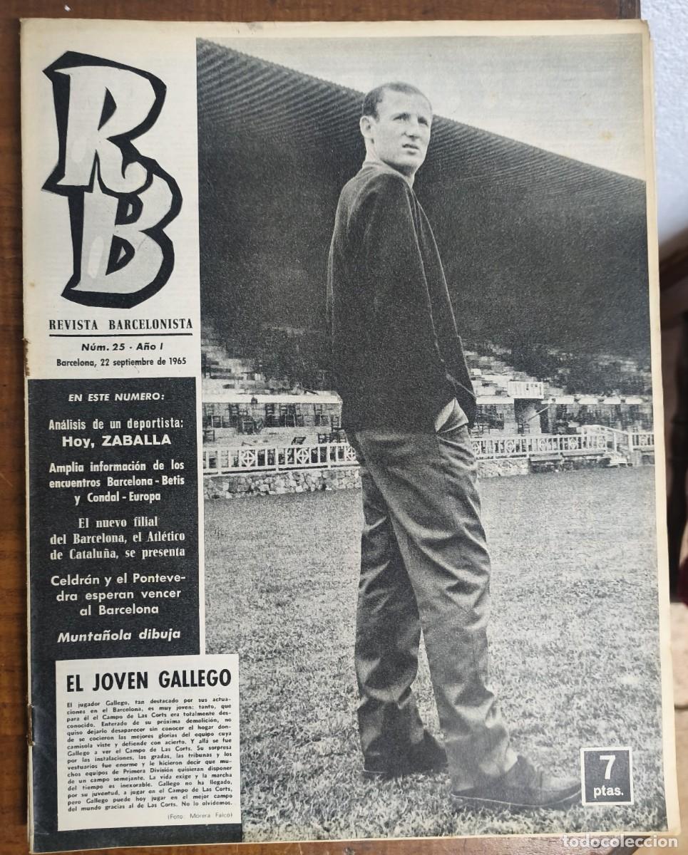 Coleccionismo deportivo: REVISTA BARCELONISTA -- A&Ntilde;O 1 -- N&ordm; 25 -- 22/09/1965