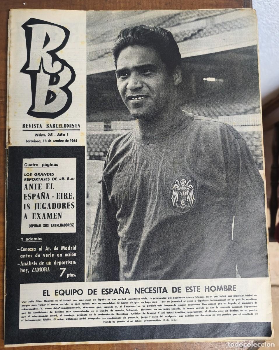 Coleccionismo deportivo: REVISTA BARCELONISTA -- A&Ntilde;O 1 -- N&ordm; 28 --13/10/1965