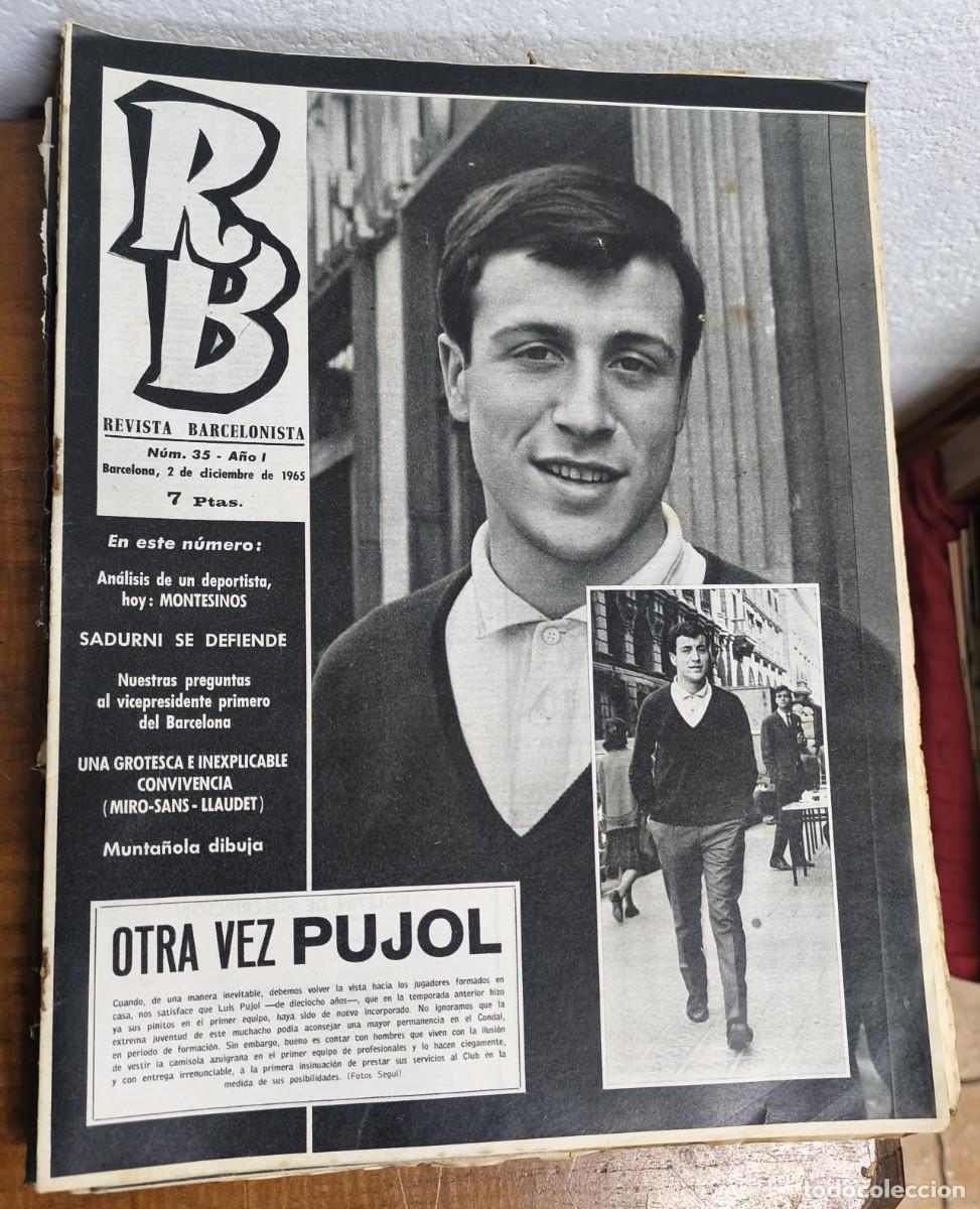 Coleccionismo deportivo: REVISTA BARCELONISTA -- A&Ntilde;O 1 -- N&ordm; 35 -- 02/12/1965