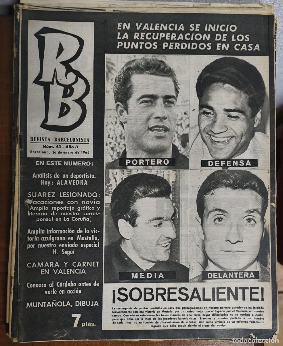 Coleccionismo deportivo: REVISTA BARCELONISTA -- A&Ntilde;O 1 -- N&ordm; 43 -- 26/01/1966