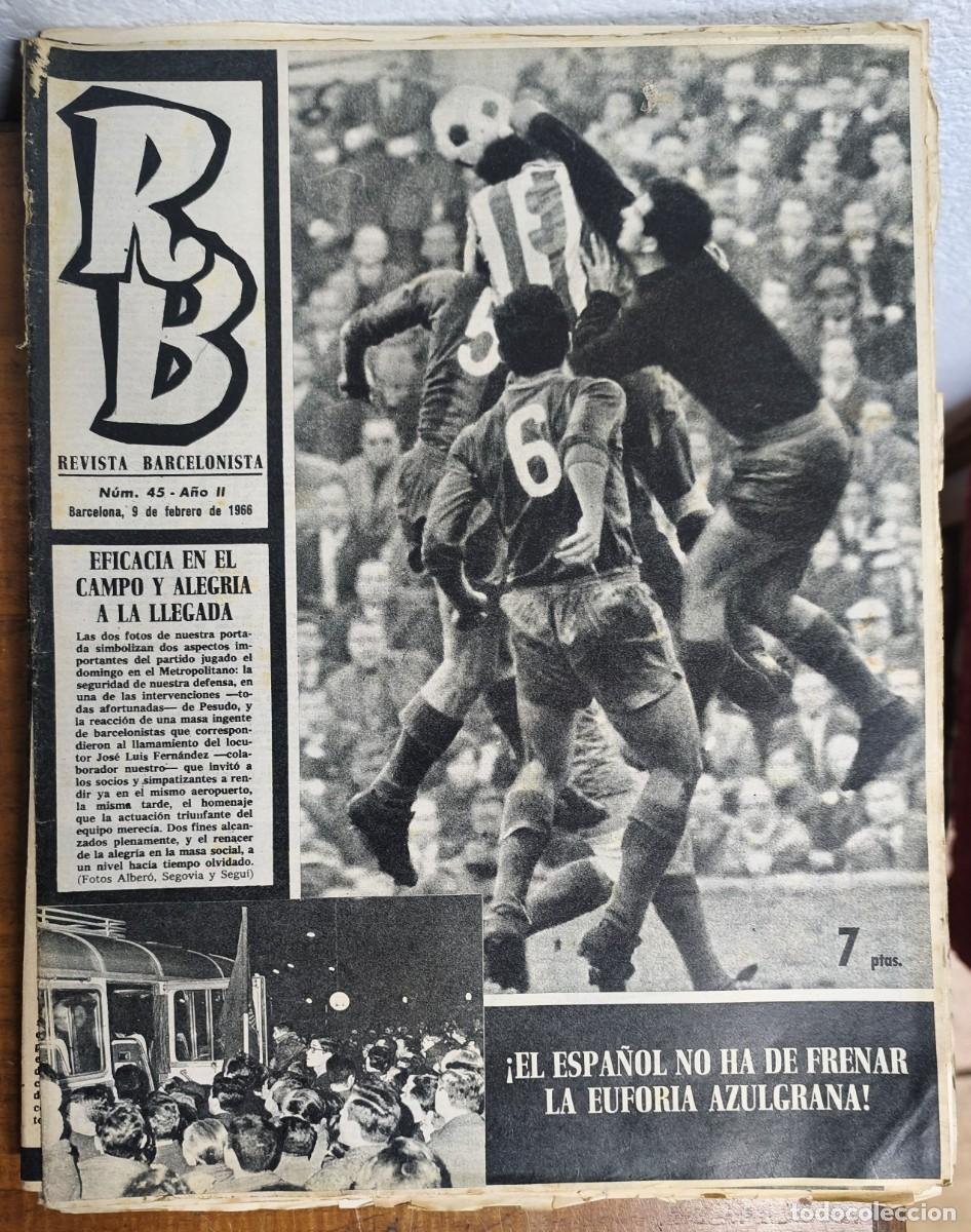 Coleccionismo deportivo: REVISTA BARCELONISTA -- A&Ntilde;O 2 -- N&ordm; 45 -- 09/02/1966