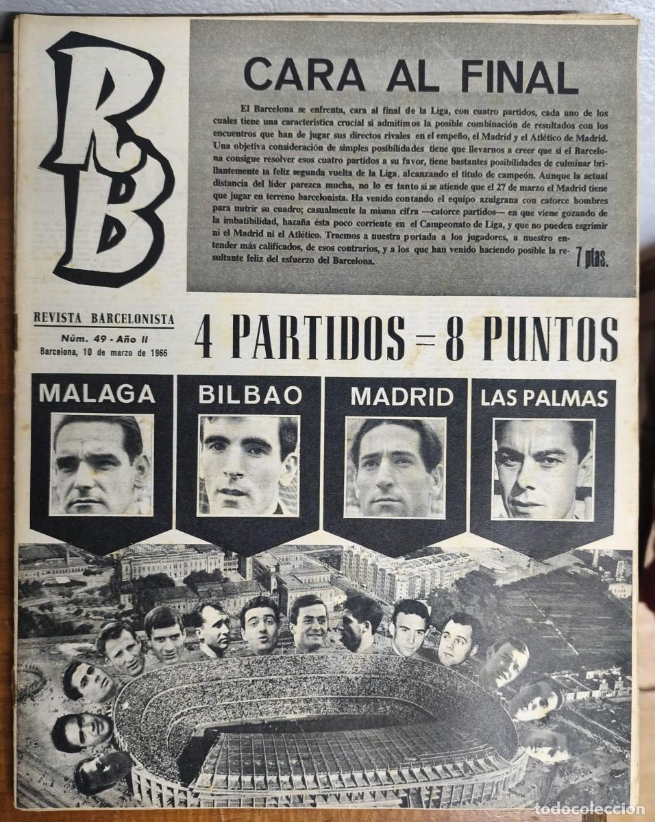 Coleccionismo deportivo: REVISTA BARCELONISTA -- A&Ntilde;O 2 -- N&ordm; 49 -- 10/03/1966