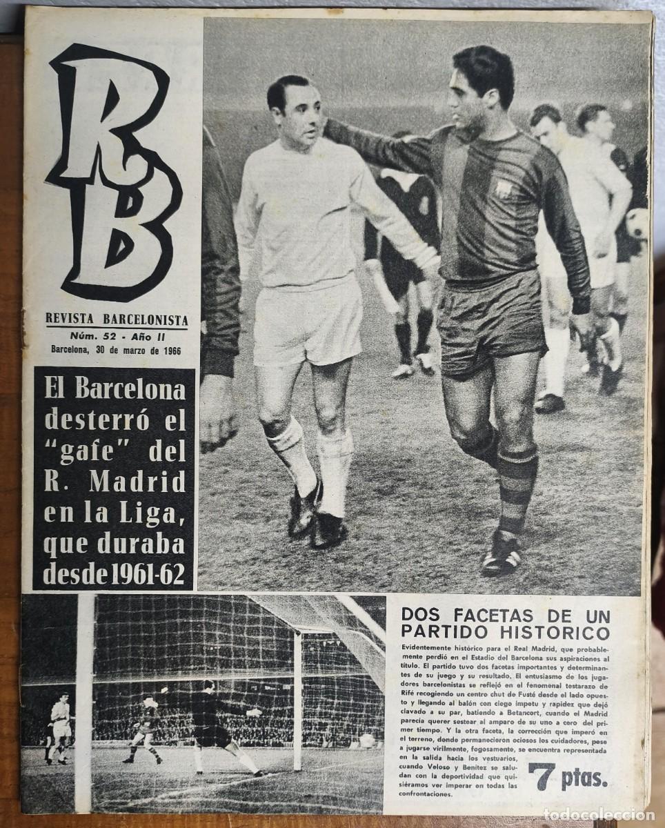 Coleccionismo deportivo: REVISTA BARCELONISTA -- A&Ntilde;O 2 -- N&ordm; 52 -- 30/03/1966