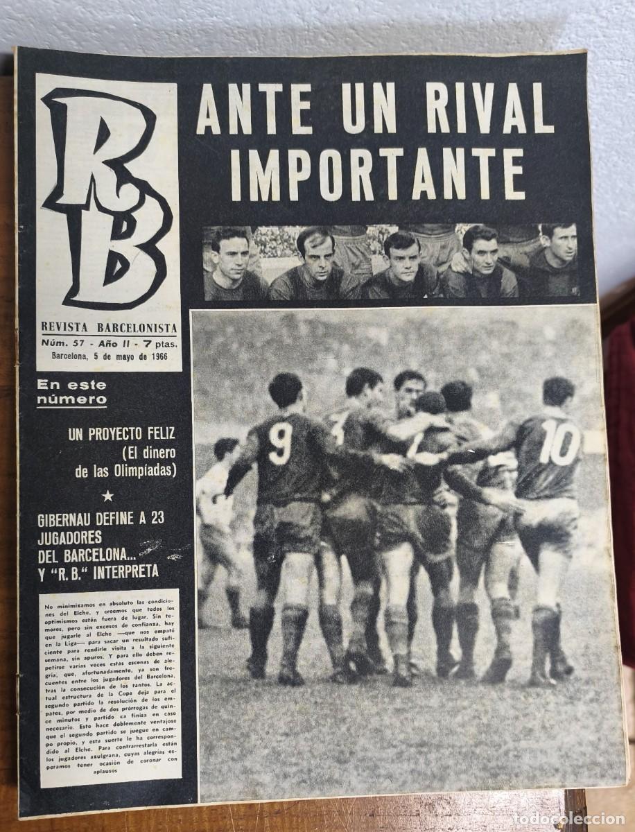 Coleccionismo deportivo: REVISTA BARCELONISTA -- A&Ntilde;O 2 -- N&ordm; 57 -- 05/05/1966