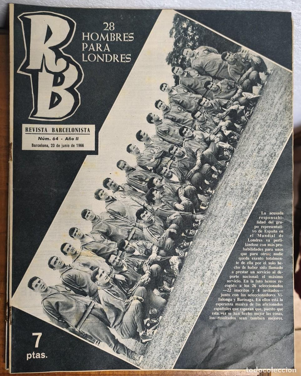 Coleccionismo deportivo: REVISTA BARCELONISTA -- A&Ntilde;O 2 -- N&ordm; 64 --23/06/1966