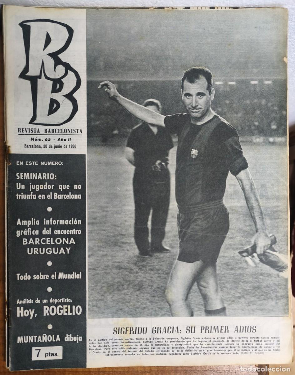 Coleccionismo deportivo: REVISTA BARCELONISTA -- A&Ntilde;O 2 -- N&ordm; 65 -- 30/06/1966