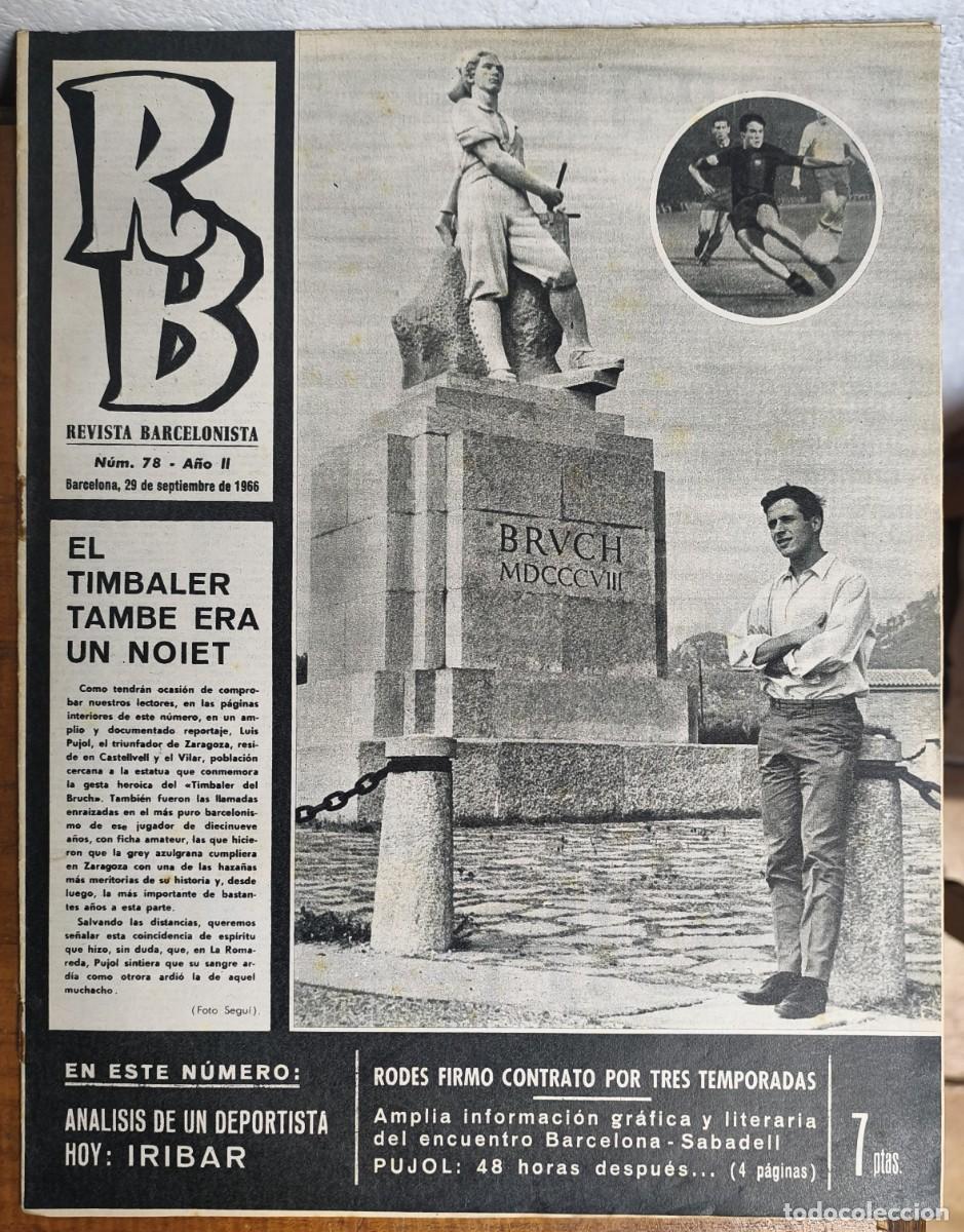 Coleccionismo deportivo: REVISTA BARCELONISTA -- A&Ntilde;O 2 -- N&ordm; 78 -- 29/09/1966