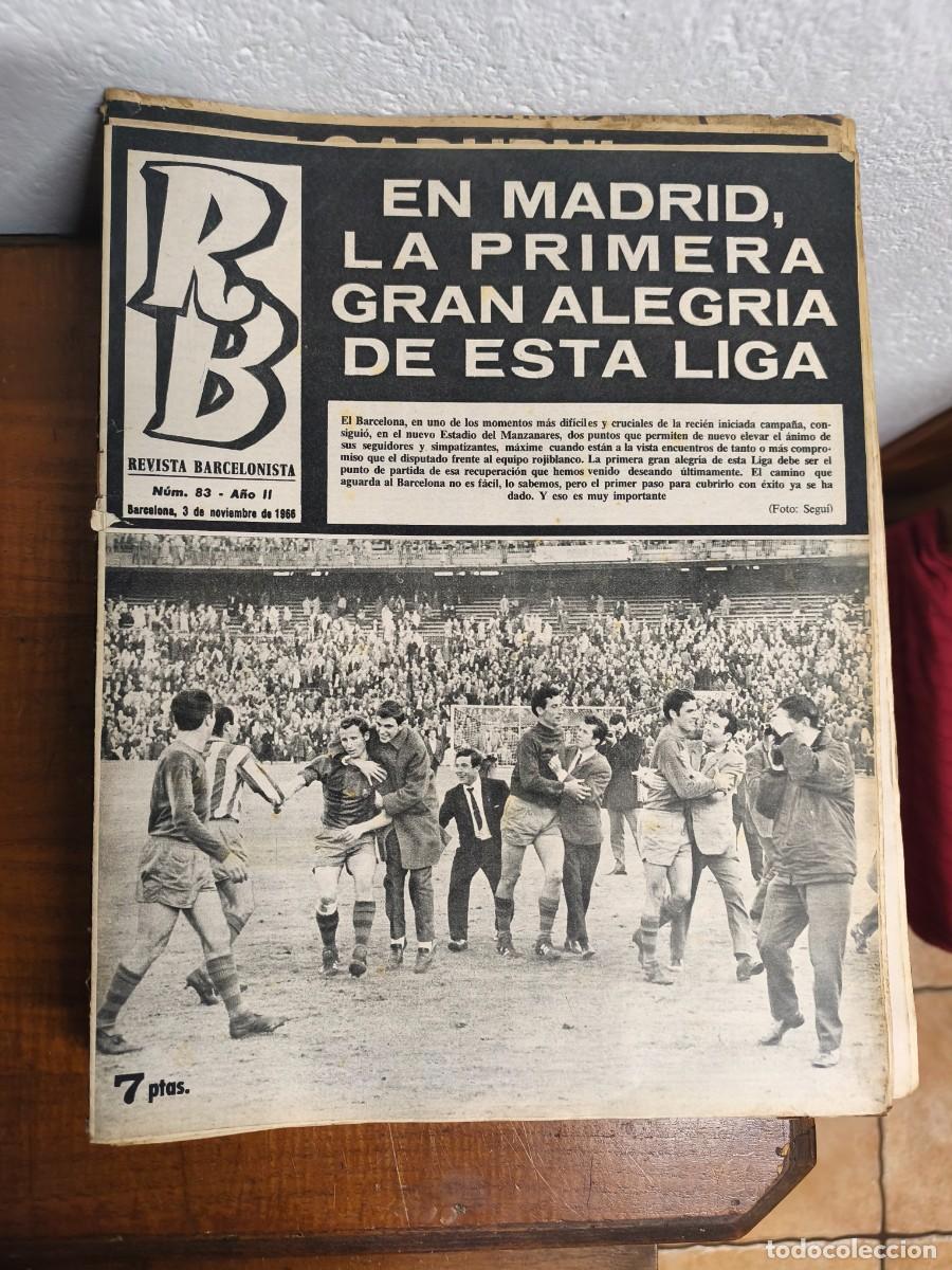Collezionismo sportivo: REVISTA BARCELONISTA -- A&Ntilde;O 2 -- N&ordm; 83 -- 03/11/1966