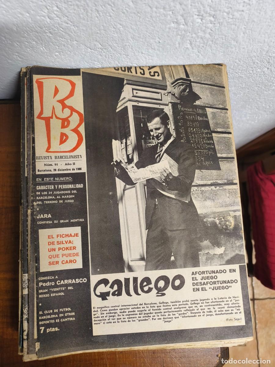 Coleccionismo deportivo: REVISTA BARCELONISTA -- A&Ntilde;O 2 -- N&ordm;91 -- 28/12/1966