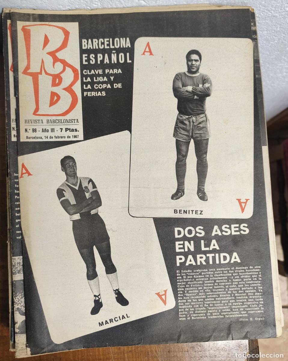 Coleccionismo deportivo: REVISTA BARCELONISTA -- A&Ntilde;O 3 -- N&ordm; 98 -- 14/02/1967