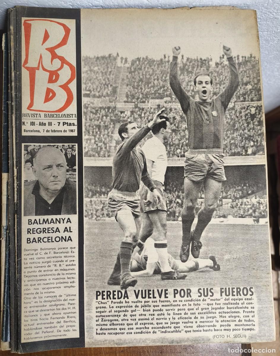 Coleccionismo deportivo: REVISTA BARCELONISTA -- A&Ntilde;O 3 -- N&ordm; 101 -- 07/03/1967