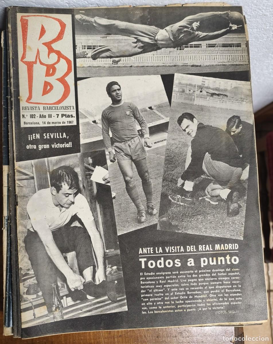Coleccionismo deportivo: REVISTA BARCELONISTA -- A&Ntilde;O 3 -- N&ordm; 102 -- 14/03/1967