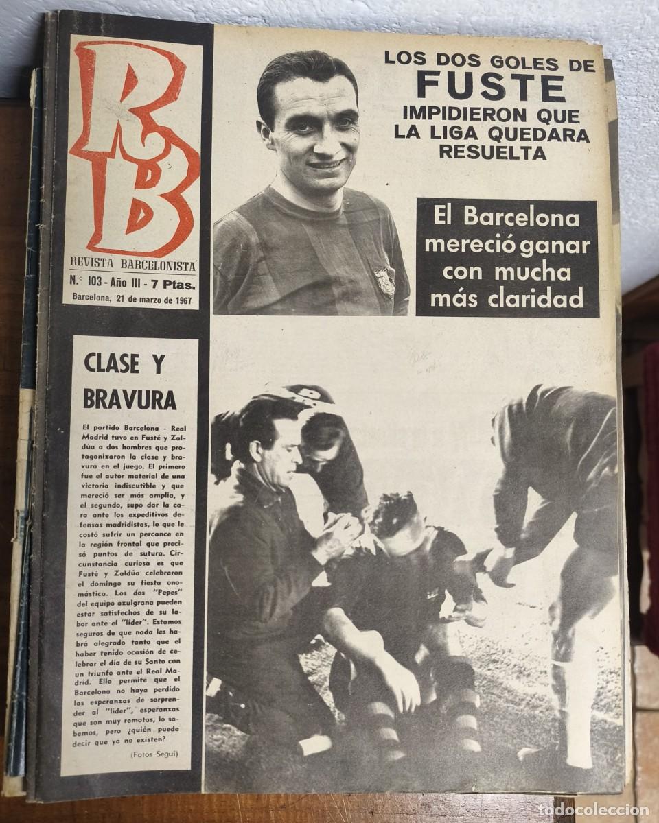 Coleccionismo deportivo: REVISTA BARCELONISTA -- A&Ntilde;O 3 -- N&ordm; 103 -- 21/03/1967
