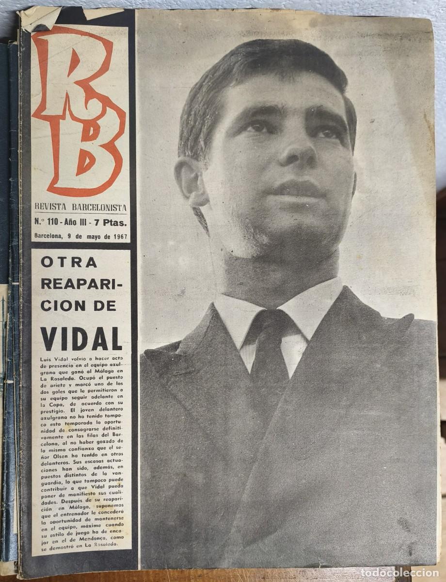 Coleccionismo deportivo: REVISTA BARCELONISTA -- A&Ntilde;O 3 -- N&ordm; 110 -- 09/05/1967