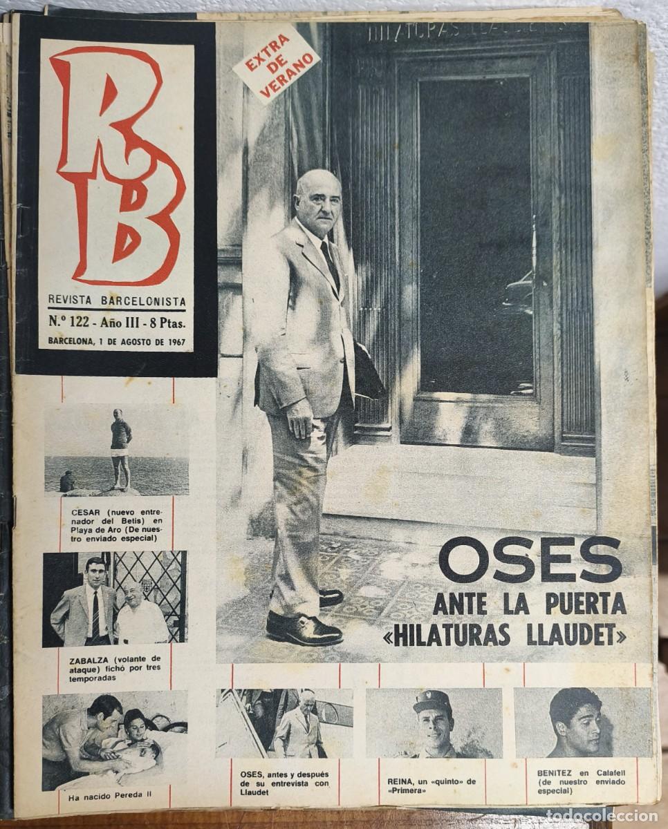 Coleccionismo deportivo: REVISTA BARCELONISTA -- A&Ntilde;O 3 -- N&ordm; 122 -- 01/08/1967