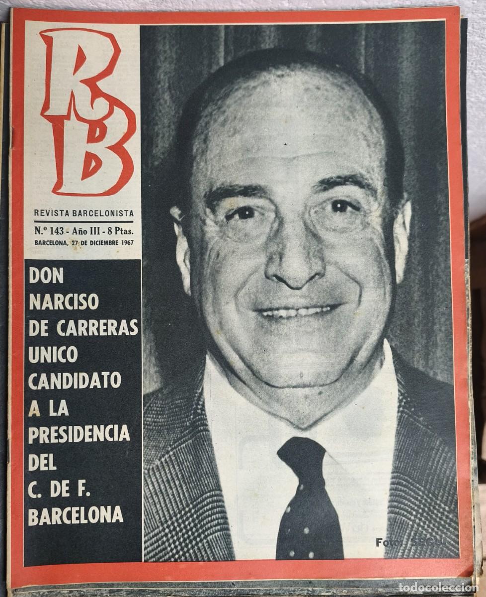 Coleccionismo deportivo: REVISTA BARCELONISTA -- A&Ntilde;O 3 -- N&ordm; 143 -- 27/12/1967