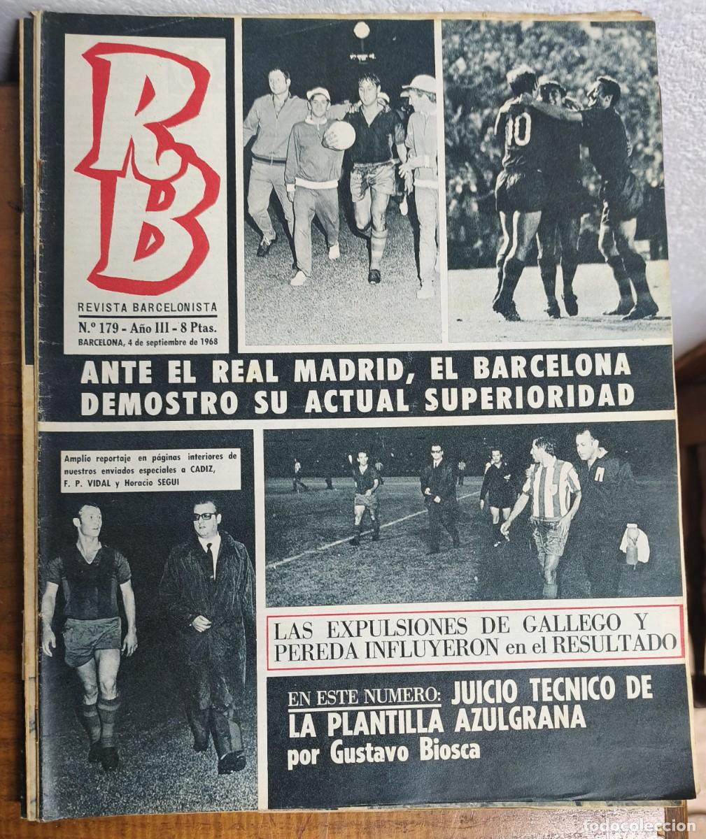 Sammelleidenschaft Sport: REVISTA BARCELONISTA -- A&Ntilde;O 4 -- N&ordm; 179 -- 04/09/1968