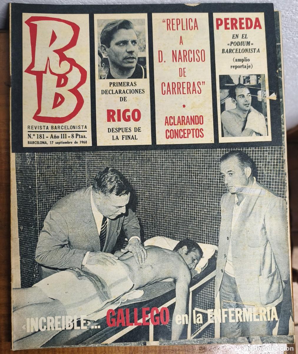 Sammelleidenschaft Sport: REVISTA BARCELONISTA -- A&Ntilde;O 4 -- N&ordm; 181 -- 17/09/1968