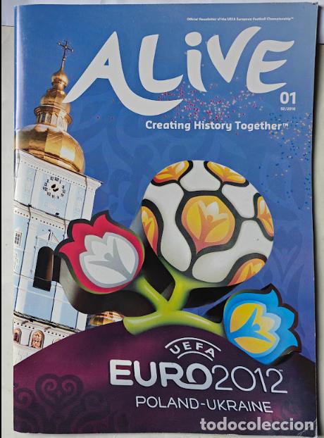 Coleccionismo deportivo: Football Magazine &ndash; UEFA EURO 2012 Official Publication &ndash; ALIVE No. 1 (February 2010)