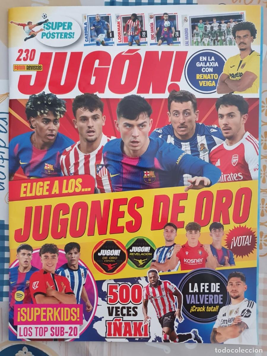 Coleccionismo deportivo: REVISTA JUGON 230. PANINI. ENVOLTORIO ORIGINAL. sin cromos