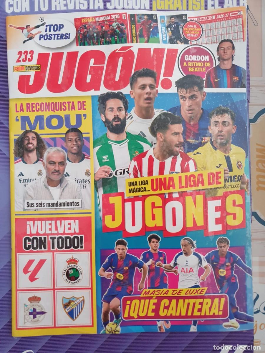 Coleccionismo deportivo: REVISTA JUGON 233. PANINI. ENVOLTORIO ORIGINAL. sin cromos