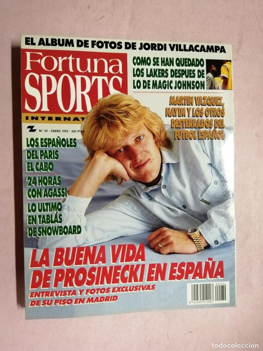 Coleccionismo deportivo: REVISTA FORTUNA SPORTS (NUMERO 34) LA BUENA VIDA DE PROSINECKI EN ESPA&Ntilde;A