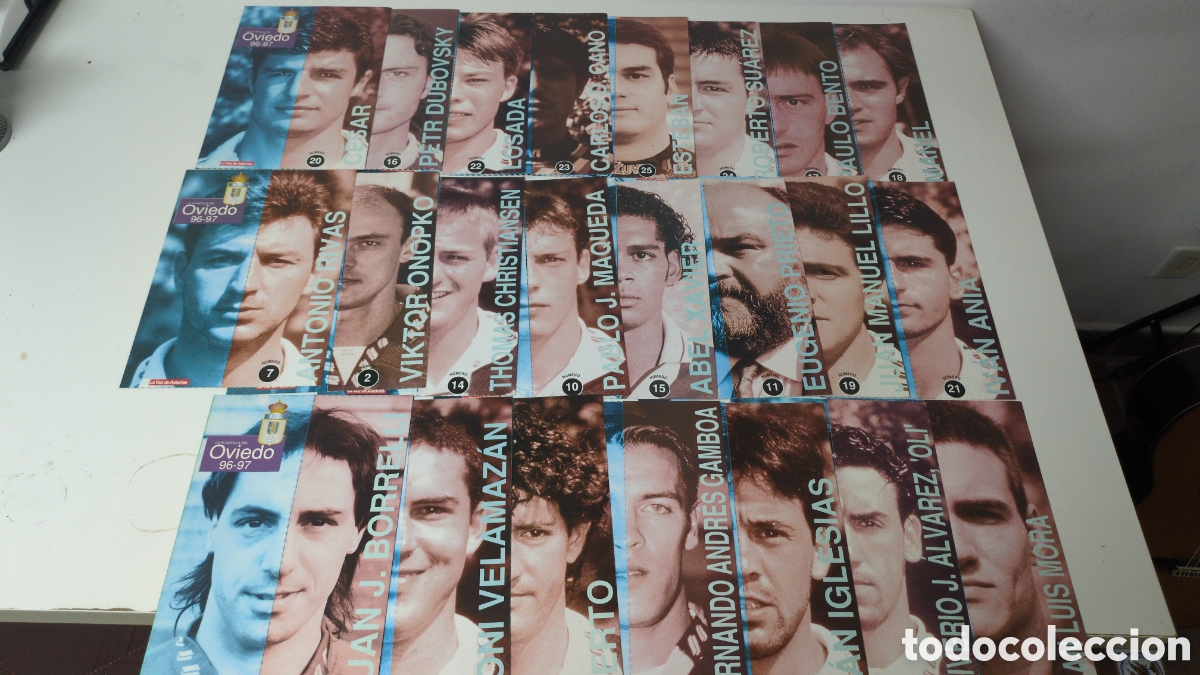Coleccionismo deportivo: 23 fichas Real Oviedo 1996-97 | Colecci&oacute;n La Voz de Asturias