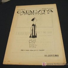 Coleccionismo deportivo: CATALUNYA SPORTIVA - ANY IV - NUM. 130 - 18 JUNY 1919. Lote 27123907