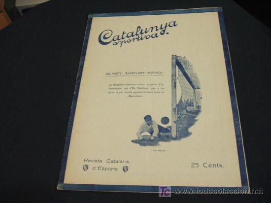 CATALUNYA SPORTIVA - ANY V - NUM. 203 - 3 NOVEMBRE 1920 (Coleccionismo Deportivo - Revistas y Periódicos - Catalunya Sportiva)