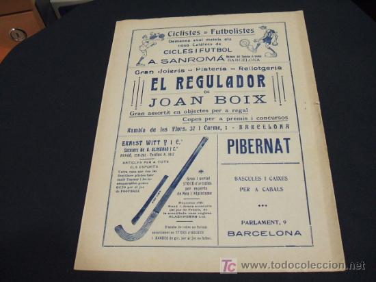 Coleccionismo deportivo: CATALUNYA SPORTIVA - ANY V - NUM. 203 - 3 NOVEMBRE 1920 - Foto 3 - 26676272
