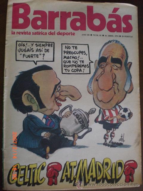 Coleccionismo deportivo: BARRABAS N&ordm; 81 - CELTIC AT.MADRID - Foto 1