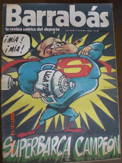 Coleccionismo deportivo: BARRABAS N&ordm; 80 - SUPERBAR&Ccedil;A CAMPEON - Foto 1