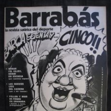 Coleccionismo deportivo: REVISTA - BARRABAS - Nº 113 - CON POSTER CENTRAL DE CHICA 75 ANIVERSARIO DEL BARÇA - 1974.