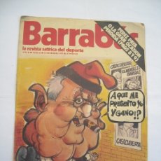 Coleccionismo deportivo: BARRABÁS Nº NÚMERO 63 / LA REVISTA SATÍRICA DEL DEPORTE LAS ELECCIONES DEL BARÇA BARCELONA. Lote 175141774