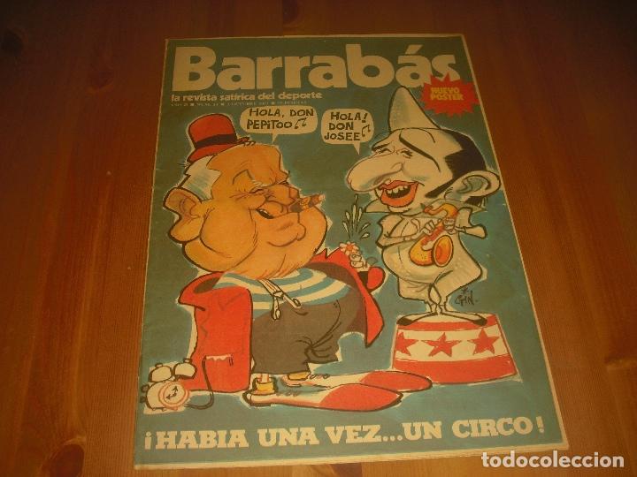Coleccionismo deportivo: BARRABAS, LA REVISTA SATIRICA DEL DEPORTE AÑO II , N. 53 .OCTUBRE 1973 . - Foto 1 - 211760071