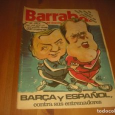 Coleccionismo deportivo: BARRABAS, LA REVISTA SATIRICA DEL DEPORTE AÑO IV,N.138. MAYO 1975. BARÇA Y ESPAÑOL. Lote 211762567