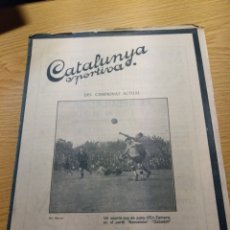 Coleccionismo deportivo: REVISTA FUTBOL CATALUNYA SPORTIVA Nº 253 25 OCTUBRE 1921 PORTADA DEL PARTIT BARCELONA -SABADELL. Lote 240141010