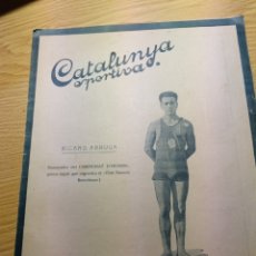 Coleccionismo deportivo: REVISTA FUTBOL CATALUNYA SPORTIVA Nº 211 4 ENERO 1921 EN PORTADA RICARD ARRUGA GANADOR NATACION